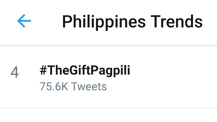 AldenTrendsOFC's tweet photo. Hashtag's back and trending, 4th spot!

@aldenrichards02 
#TheGiftPagpili https://t.co/OWe2wRN5yx