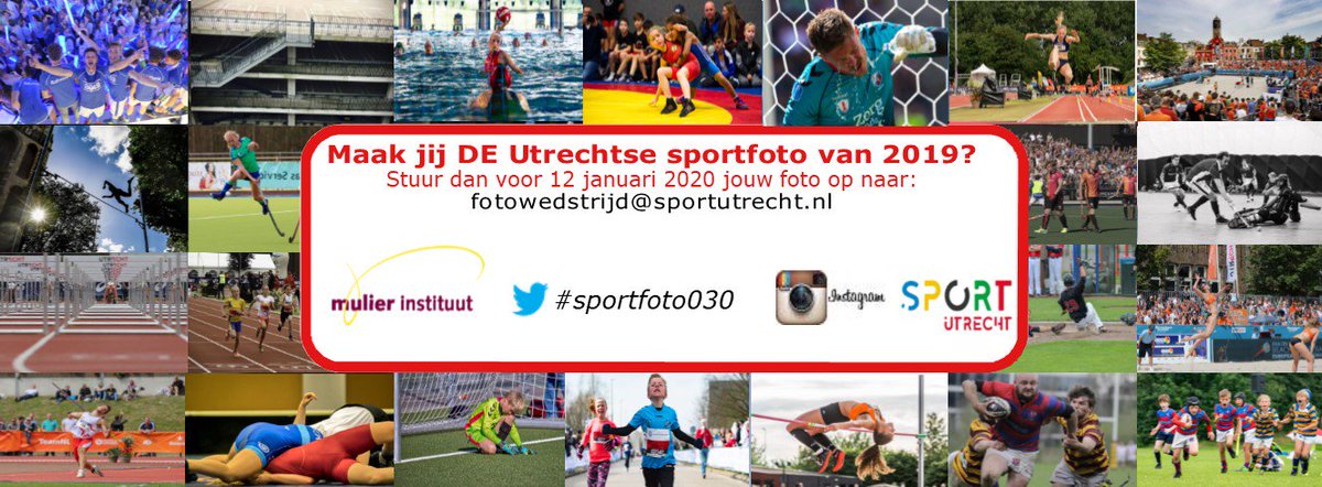 Vanaf vandaag kan jij je sportfoto insturen voor de Utrechtse sportfoto van het jaar 2019! Meedoen? Klik dan op de volgende link ow.ly/nlu850wNBwW #fotowedstrijd #sportfoto030