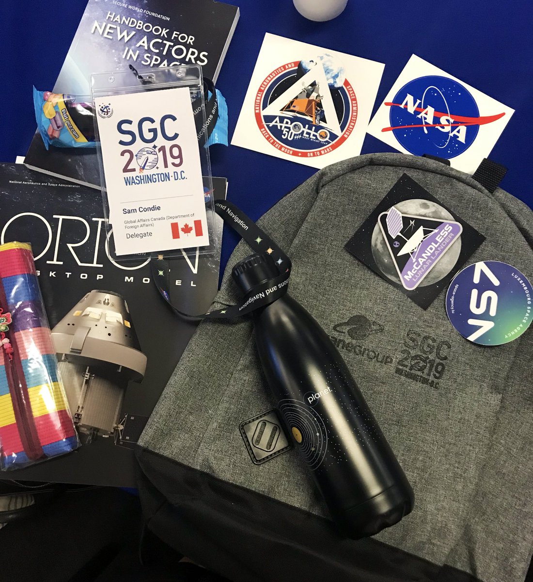 SamCondie's tweet photo. We have liftoff on day 1 of #SGC2019 ! Excited to be among 150 young professionals/students from 51 countries selected to attend @SGAC #SpaceGenerationCongress to discuss all things space over the next three days #spacegen https://t.co/apNQhILt1a