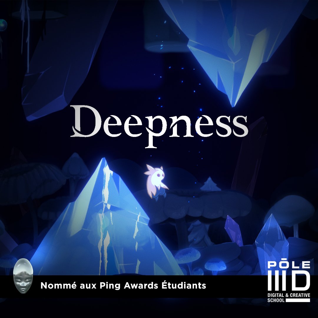 PIKTURASCHOOL's tweet photo. 🚨 ALERTE NOMINATION 🚨
"Deepness" jeu vidéo créé par nos étudiants de Master 2 (18/19) est nommé aux Ping Awards Etudiants, cérémonie très attendue récompensant les meilleurs jeux produits en France !!!🌟
#pingawards #videogames #school #students #competition #proud #projects https://t.co/26VdkZ7BQu