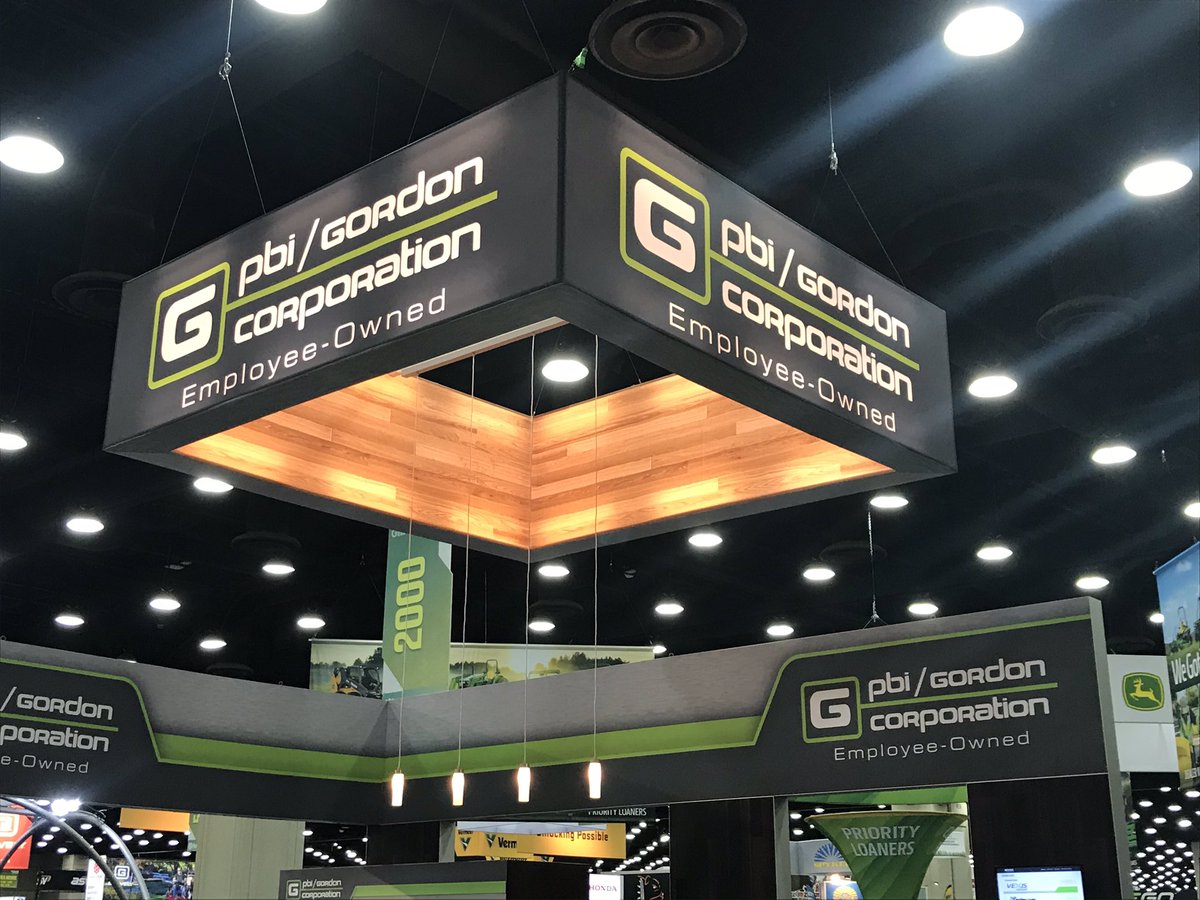 DaveLoecke's tweet photo. GIE in Louisville is on!  Stop by the PBI-Gordon booth and let’s kick around what’s new. We have a great story to tell!  Ask us about VEXIS Herbicide! @PBIGordonTurf @brettrieck33 @KcObermann @PeterLangePBI https://t.co/VlWNR1dLpC