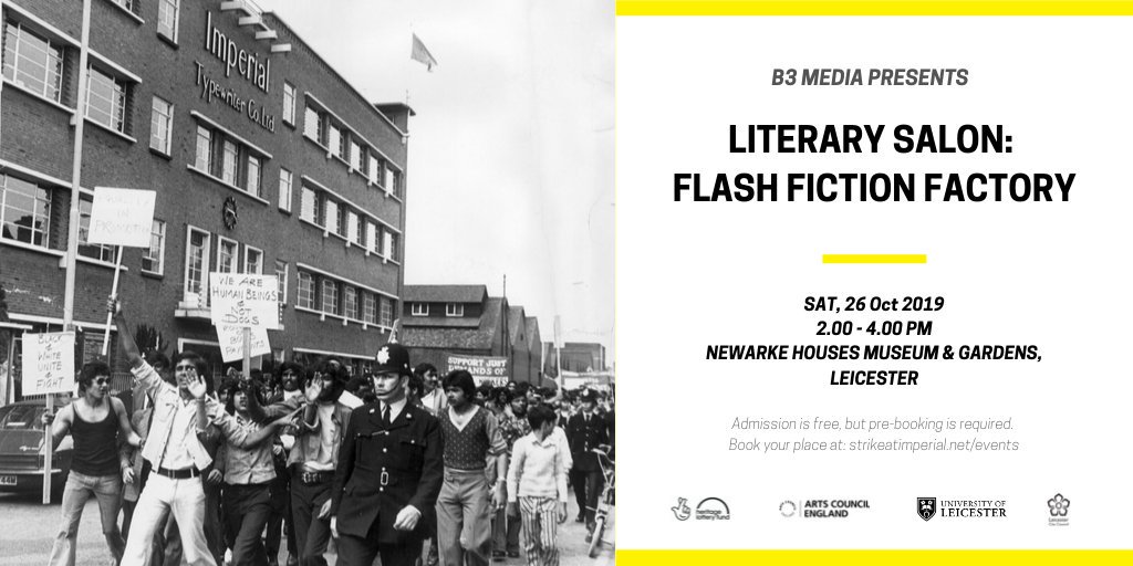 Imperial_Strike's tweet photo. THIS SATURDAY! Our final free event at @leicestermuseum is a pop-up writing workshop centred around the strike as we reimagine historical events with @DivyaGhelani. RSVP here: https://t.co/YMBGlRPkN2 https://t.co/NBAHC7rlkB