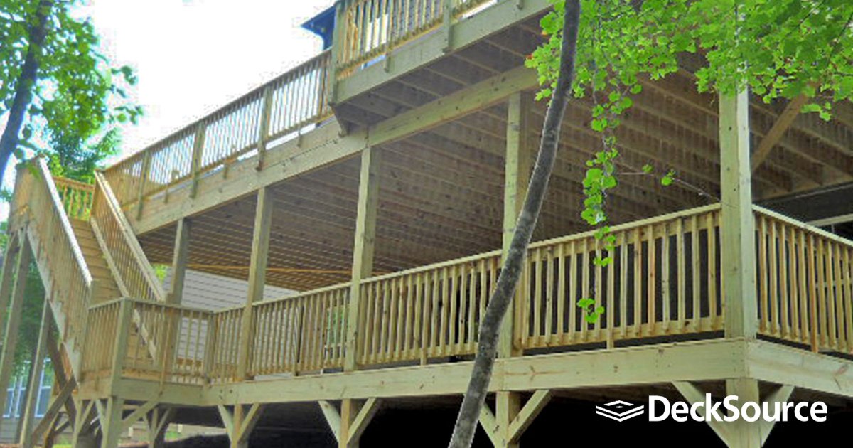 DecksourceGA's tweet photo. You can really see the spacious possibilities of this double deck from DeckSource. The expansive view and wide-open layout creates amazing options for entertainment and outdoor décor. Give your guests the space they need and visit https://t.co/mwSsppqcKb. 

#DeckSource #decks https://t.co/CAHrhwcQxr