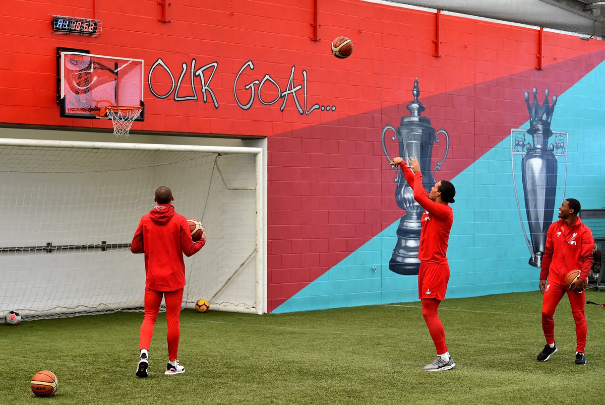 Liverpool players started playing Basketball in training when they realised they are playing Man Utd next.