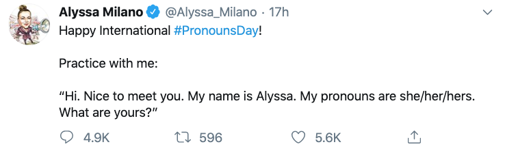 ConspiracyWATCH's tweet photo. #TwitterAlgos placed this #PronounPrppaganda into my feed today. I don't follow #HollywoodShills that are pushing #GlobalistAgendas, and yet there she is... https://t.co/bQuzfB20xr