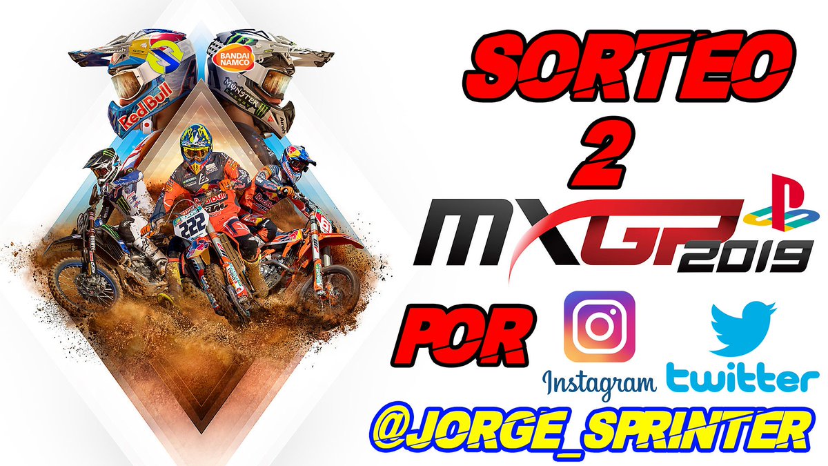 🔥BIENVENIDOS AL MOTOROCROSS! #SORTEO 2 MXGP2019 PARA PLAY 4🔥

REQUISITOS:
DAR  RT🔃 Y  FAV❤

NOMBRA A DOS AMIGOS EN LOS COMENTARIOS
SIGUENOS A <a href="/BandaiNamcoES/">Bandai Namco España</a> Y <a href="/Jorge_Sprinter/">Jorge Sprinter</a> 

EL MARTES 22 DIRE EL GANADOR EN MI CANAL DE YOUTUBE EN DIRECTO🔴 youtube.com/user/JorgeSpri…