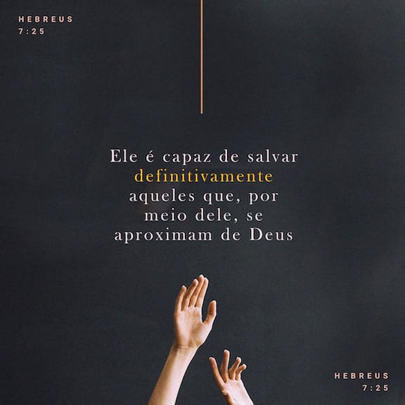 E por isso ele pode, hoje e sempre, salvar as pessoas que vão a Deus por meio dele, porqu…
bible.com/verse-of-the-d…