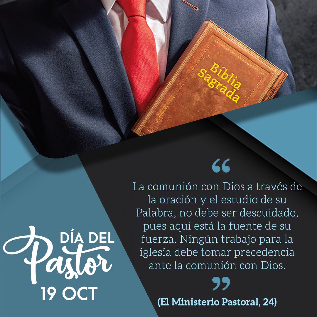 PrMontalvan's tweet photo. La esencia y la fortaleza del ministerio de un pastor se desarrolla en profundizar el tiempo con Dios: “Más tiempo, cada día, y en las primeras horas de cada mañana” ¡Profundizar nuestra experiencia es el mayor desafío ahora! #MinisterioPastoral #DiaDelPastor #CRMision https://t.co/07By5sMKNI