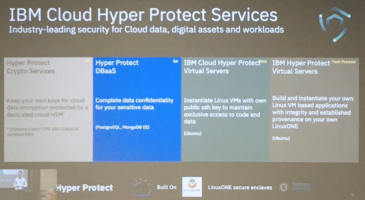 ESereville's tweet image. IBM Cloud Hyper Secure Services #IBMzsec
