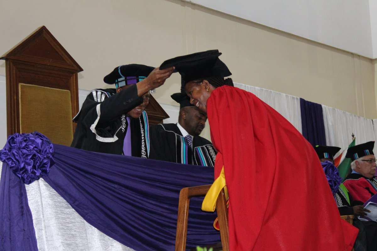 theNWU's tweet photo. Congratulations to Dr Eileen Pooe who graduated with a PhD in Setswana. 🎓

She was conferred with a Doctor of Philosophy in Language &amp; Literature with a specialization in Setswana. This makes her the first in the Setswana department since its establishment 40 years ago.

#MyNWU https://t.co/juE3WTwy07