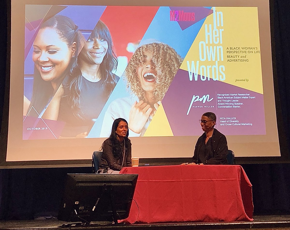 M2Moms's tweet photo. #LastButNotLeast, we are so excited to finally have @peppermiller and @MitaMallick2 on stage discussing how equality, diversity, &amp; inclusion at all levels is essential to the future success of every business targeting women, moms &amp; families today. #M2Moms #M2Women @Unilever https://t.co/IfTjAzvKvZ
