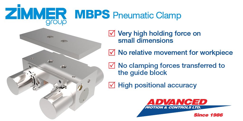 AdvancedMotion's tweet photo. Zimmer Clamping & Braking Elements for Linear Guides - a solution for maximum fixing power with the smallest construction form. Call #AdvancedMotion at 1-800-461-5789 for details and demo.
https://t.co/wWNwwj8tKu https://t.co/YMKnjP9Rhm