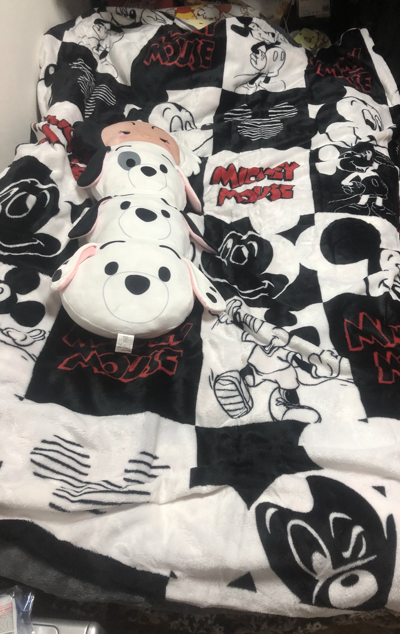 ちぃせ 汚いとか言わないでね しまむらにいったら毛布になる布団カバーのディズニー仕様あったから買ってきちゃった ベッドがちゃくちゃくと夏だけではなく冬もディズニーになっていく T Co J08hqc5hud Twitter