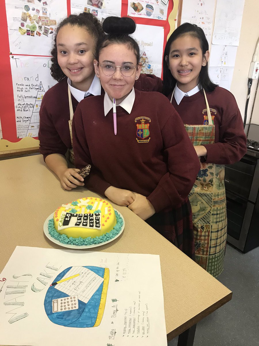 mercyinchicore's tweet photo. The Maths Cake Challenge! @athe #mercybakeoff #mathsweek2019 #homeeconomics #creativebakers #crosscurricular https://t.co/IG7VA7xd5Z