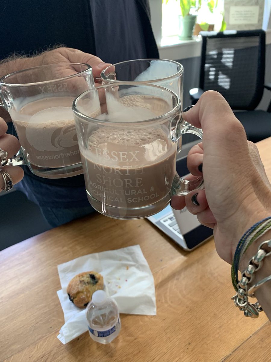 EssexNorthShore's tweet photo. Thank you Dunajski Farms for the delicious chocolate milk! Teddy is an Ag grad. #ItsDelish #GetYoursToday #CommunityPartners #AgEdu #CareerTechEd #HawkTalk #CreateEncouragePromoteDevelop #ENSATS https://t.co/0qxF0t7HwE