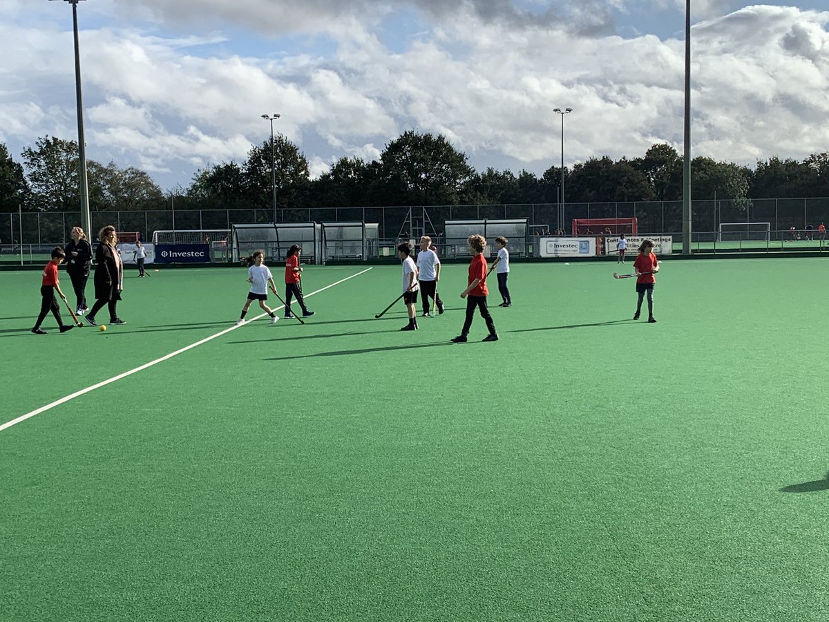 EnfieldPETeam's tweet photo. Year 3/4 Quicksticks festival @SouthgateHC. Thanks for having us. It rained but we didn’t care and then the sun came out. https://t.co/QgumwAucIa