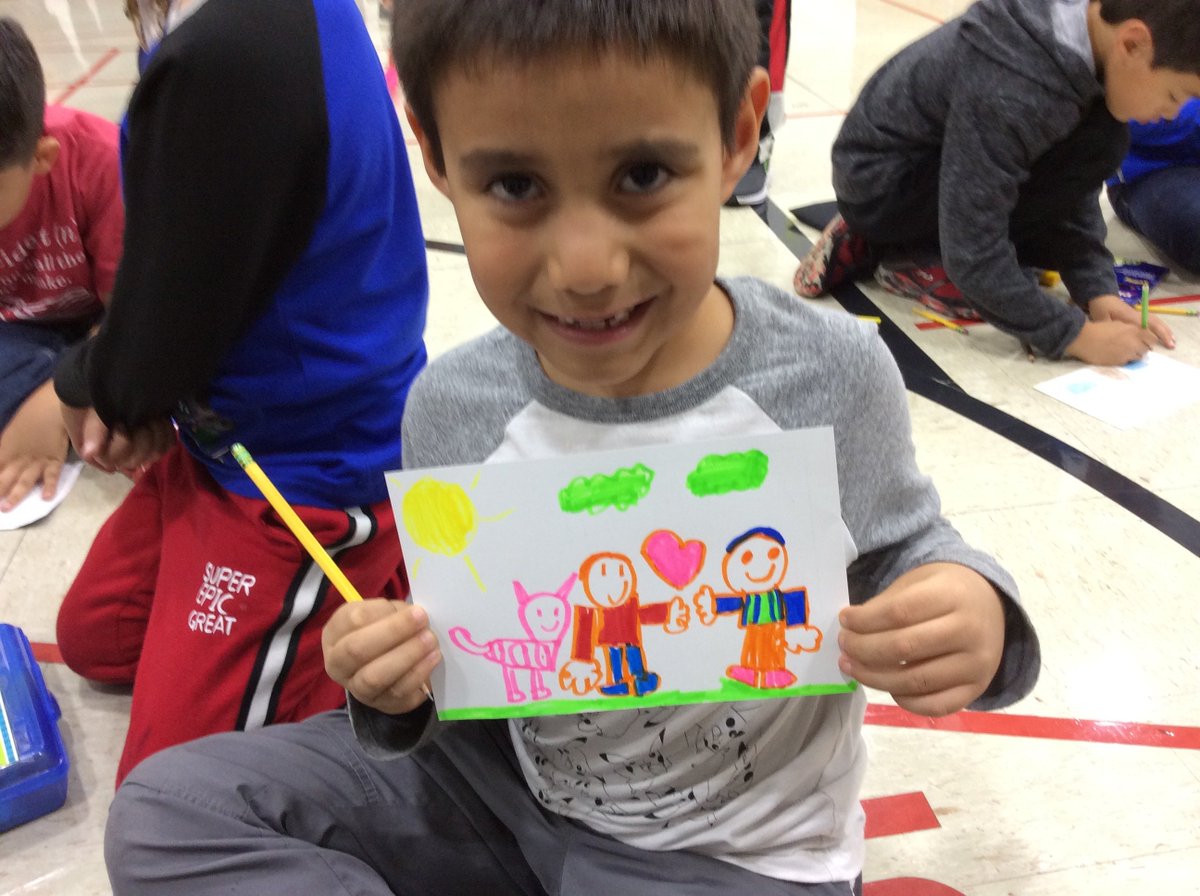 LindseyEMarch's tweet photo. Showing KINDNESS and having FUN at our first PBIS Celebration by making postcards for members of the community!! 🥰 #WeAre44 https://t.co/BsvspqBnBf