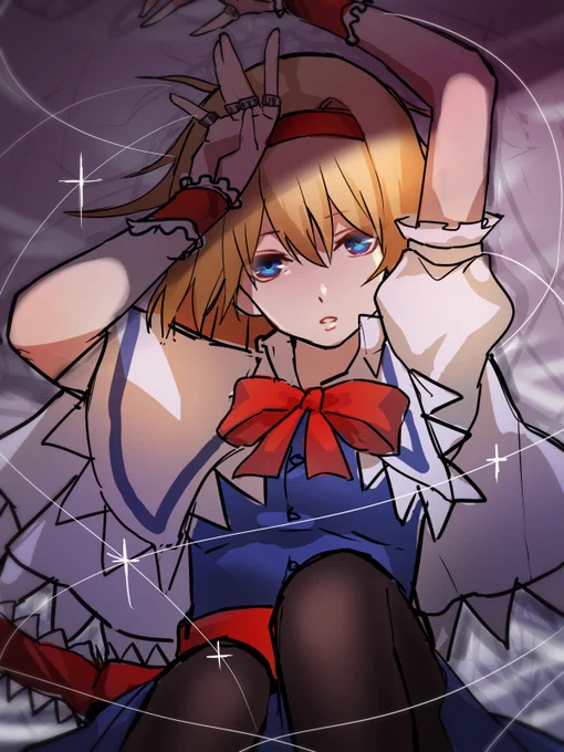 #深夜の真剣お絵描き60分一本勝負
ちょっと大人っぽいアリス 