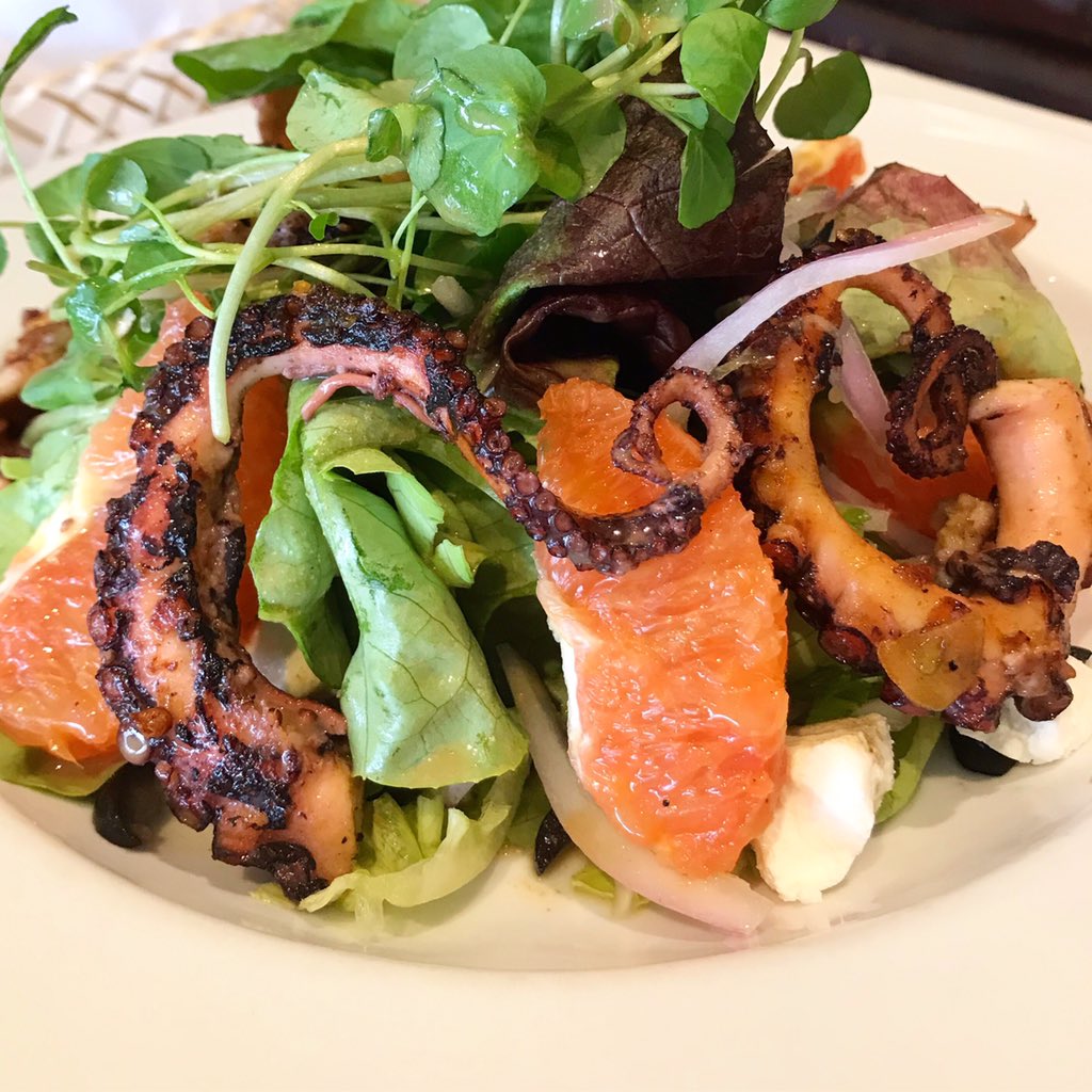 RDivertimento's tweet photo. Nuestra fresca Ensalada Siciliana, para este rico jueves de primavera! Con pulpo, gajos de naranja, cebolla morada y ricotta de cabra... 👌🏼
.
.
#DivertimentoChileno #comidarica #foodporn #foodie #pulpo #siciliana #naranja #primavera #terraza #divertimento #parquemet https://t.co/CY8kDmCapy