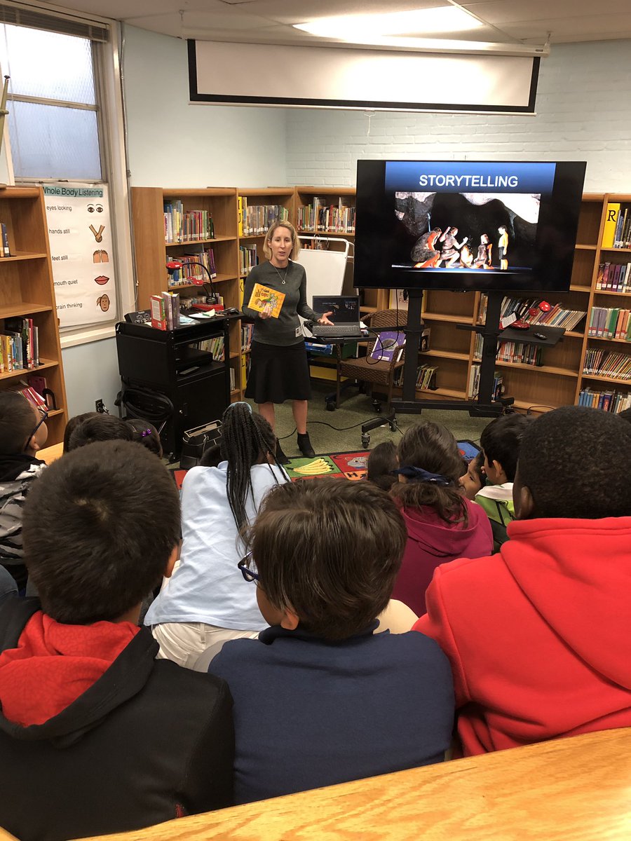 Langfordlib's tweet photo. Author Corey Putnam Oakes visits with 3rd &amp; 4th grades @BrookeLions #aisdlibraries https://t.co/lLizux7UOM