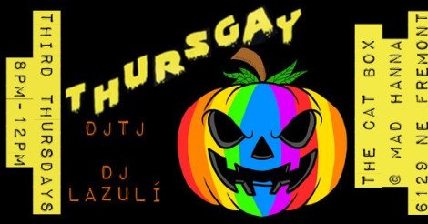 Plan your day accordingly: ThursGay wit DJ TJ and DJ Lazuli is going to rock! Join us today! Lesbian DJs ...