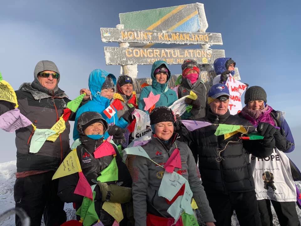 Very proud of our 2019 Kilimanjaro team for their mental and physical strength on the trek. And for all of their fundraising for <a href="/BCCHF/">BCCH Foundation</a>. 

Here is our group shot from the summit. (And yes, that’s a random person off to the side.)

#kilimanjaro2019 #Kilimanjaro #summitsofhope
