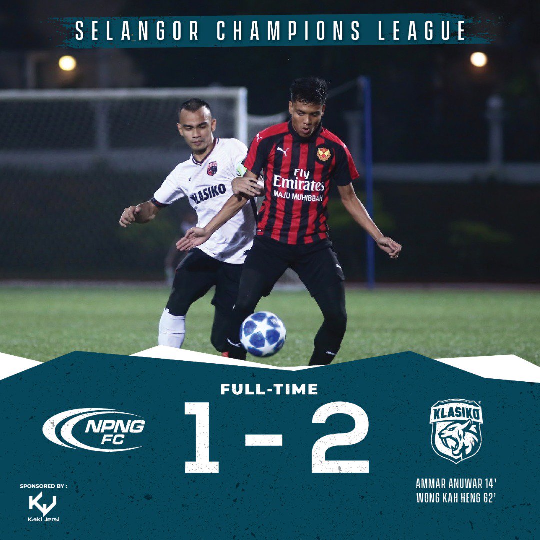 KlasikoFC's tweet photo. Klasiko berjaya menewaskan NPNG dengan jaringan 2-1 dalam perlawanan ketiga Group B Selangor Champions League pada Sabtu lepas.
#ForzaKlasiko #SCL2018 #LigaUntukJuara https://t.co/CwZbS9hGZk