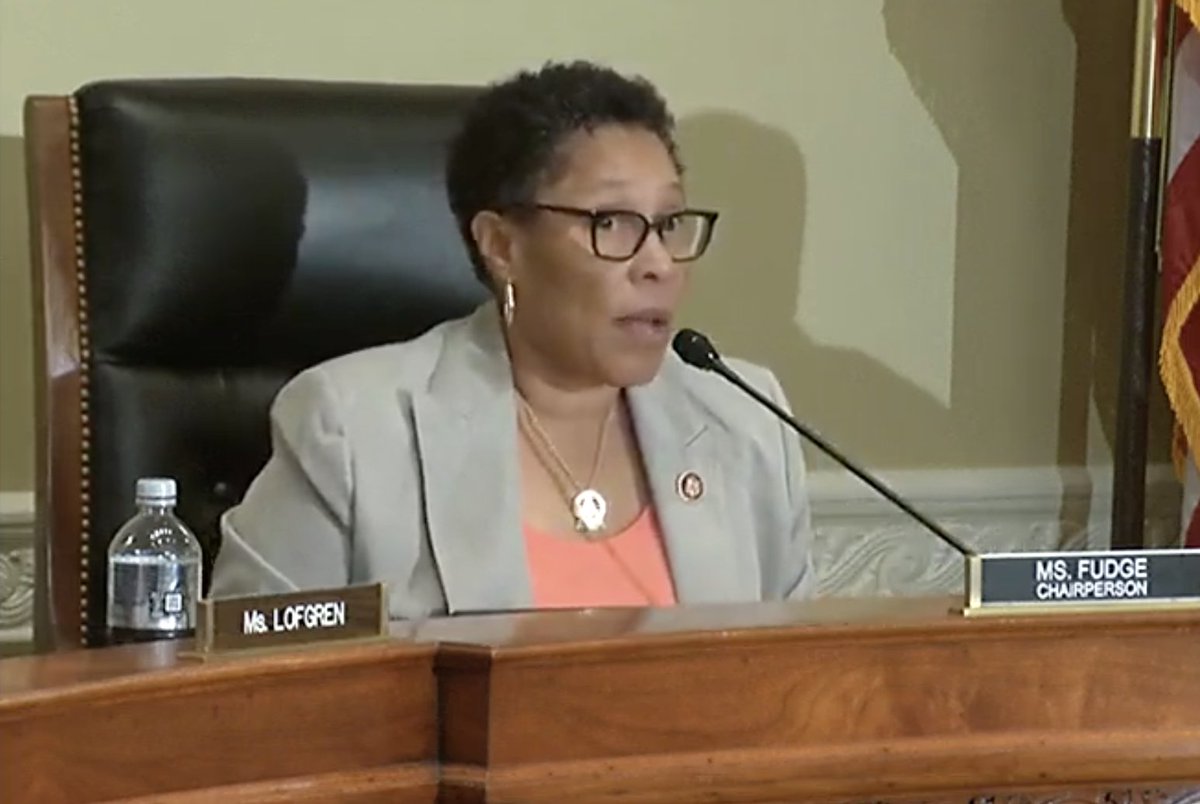 Chairwoman of the subcommittee, Marcia Fudge of Ohio