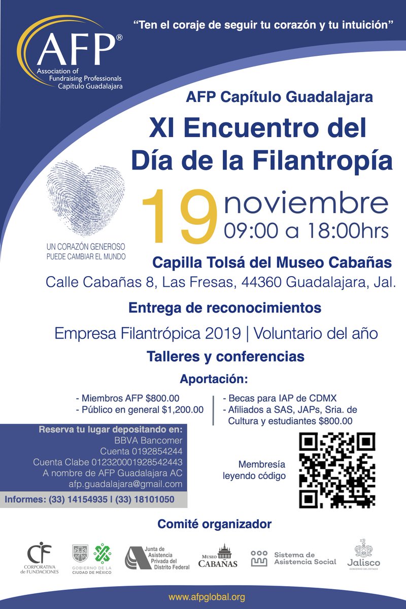 XI Encuentro del Día de la Filantropía | AFP Capitulo Guadalajara - mailchi.mp/c696d82aad3d/x…