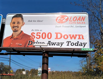 EZLoanAuto123's tweet photo. Thanks to our friends at @LamarBuffalo all billboards are officially up for Five-n-Drive! Stop in and see how you can drive in your next vehicle for as little as $500 down.

Buf, John (716-961-0488 ext 2120)
Lock, Alex (716-906-8600 ext 1120)
NF, Tim (716-402-770 ext 2122) https://t.co/ctioOGOwgU