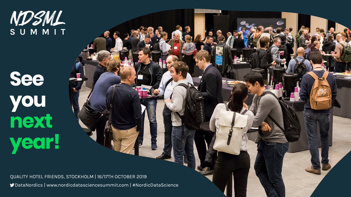NDSMLSummit's tweet image. It's a wrap! 🙌 Hope you enjoyed the event as much as we did. SEE YOU NEXT YEAR! #NordicDataScience #DataScience #AppliedDataScience #MachineLearning #ML #ArtificialIntelligence #AI #EnterpriseAI #DeepLearning #DL #DataEngineering #DataPipelines #BigData #Automisation