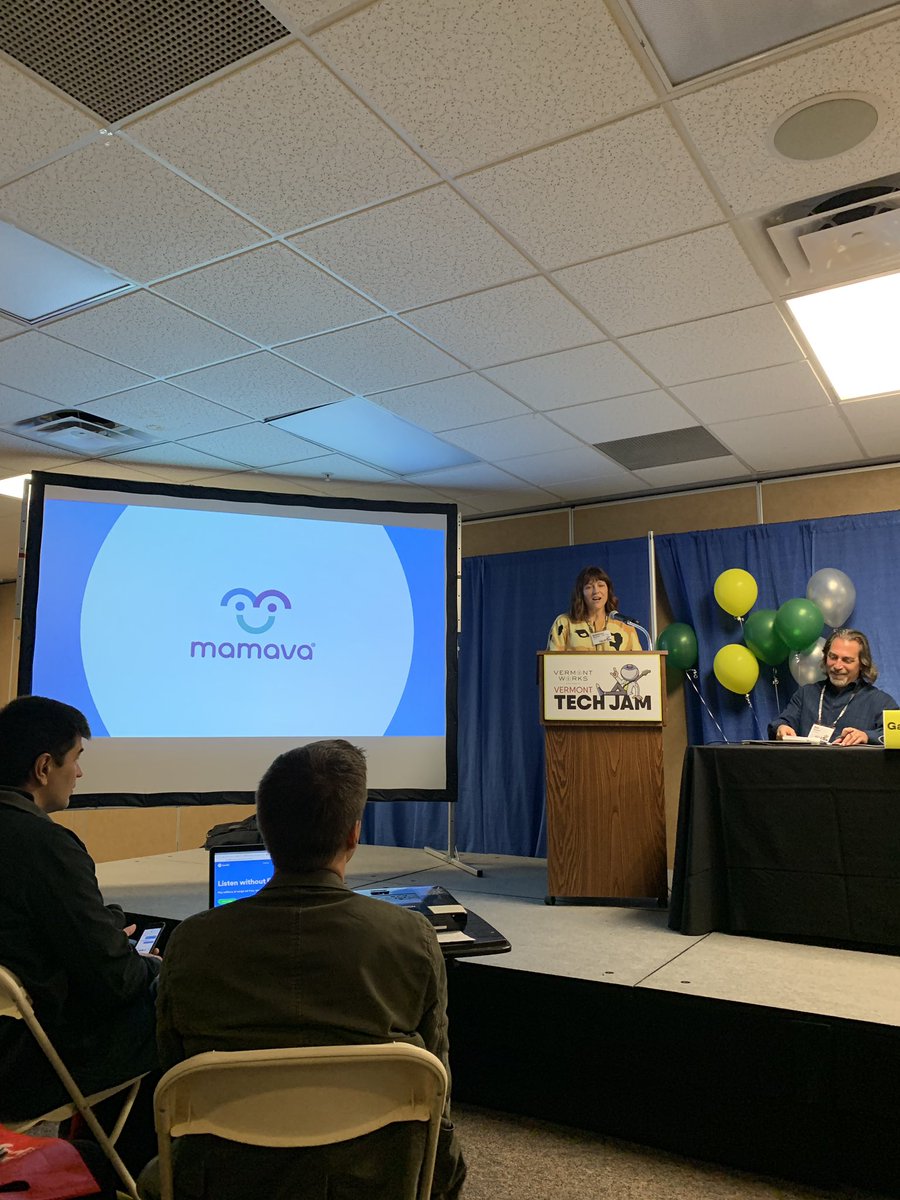 saramunrovt's tweet photo. Three cheers for Rebecca @mamava raising awareness about #breastfeeding for #workingwomen & #techbusiness in #Vermont @techjamvt . Only woman on panel of 8; where are the #womenentrepreneurs? #techjamvt @sevendaysvt https://t.co/1b3JbXbDJw