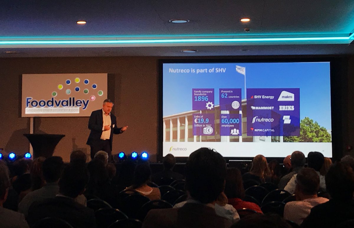 Tijdens #foodvalleysummit brengt Chief Strategy Officer van <a href="/Nutreco/">Nutreco</a> kijk in toekomst: nieuwe blik op alternatieve eiwitten. Ver vooruitkijken is mogelijk als onderdeel van #SHV, en investeren ook. #transitie #eiwitten
