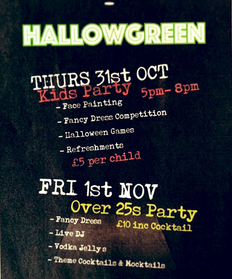 #Halloween #Party at Green’s #Bracknell #Berkshire. Let’s get it on 🥳🥂