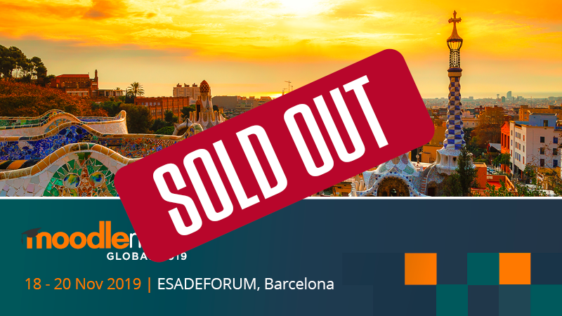 mootglobal's tweet photo. The first ever MoodleMoot Global is now Sold Out!
Thank you to everyone who registered, we are really looking forward to seeing you in Barcelona next month!
#MootGlobal19 https://t.co/W9YAFdeVp2