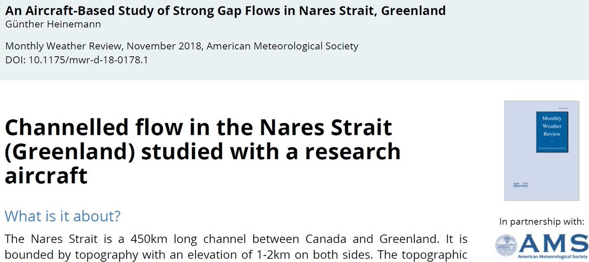 gue_heinemann's tweet photo. Aircraft study of @uwmtrier of channelled flow in the Nares Strait (Greenland)
doi:10.1175/MWR-D-18-0178.1
plain language summary: https://t.co/syqrNUHMyU https://t.co/r6fw0I8vGa
