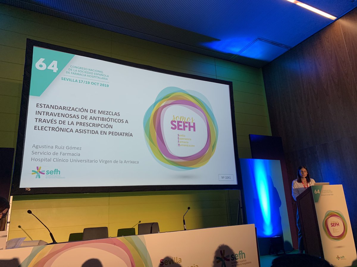 Presentación de Agustina Ruiz, R4 de <a href="/FarmaciaHCUVA/">Servicio Farmacia Arrixaca</a> <a href="/AreaUnoArrixaca/">Área 1 Arrixaca</a> en el Congreso Nacional de la Sociedad Española de Farmacia Hospitalaria <a href="/sefh_/">S.E.F.H</a> @64CongresoSEFH