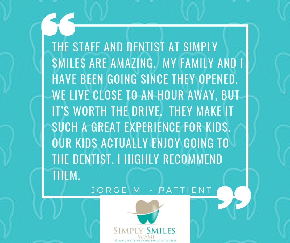 SimplySmilesMia's tweet photo. Thank you, Jorge!  We value our patients and think of you as part of our family. 

305.235.9321 for appointments.
New patients welcome! 😀
https://t.co/VGIQOn9feM
#dentist
#pinecrestdentist
#miamidentist
#patientreviews #dentistreviews #reviews
#googlereviews https://t.co/QspcKVNoWw