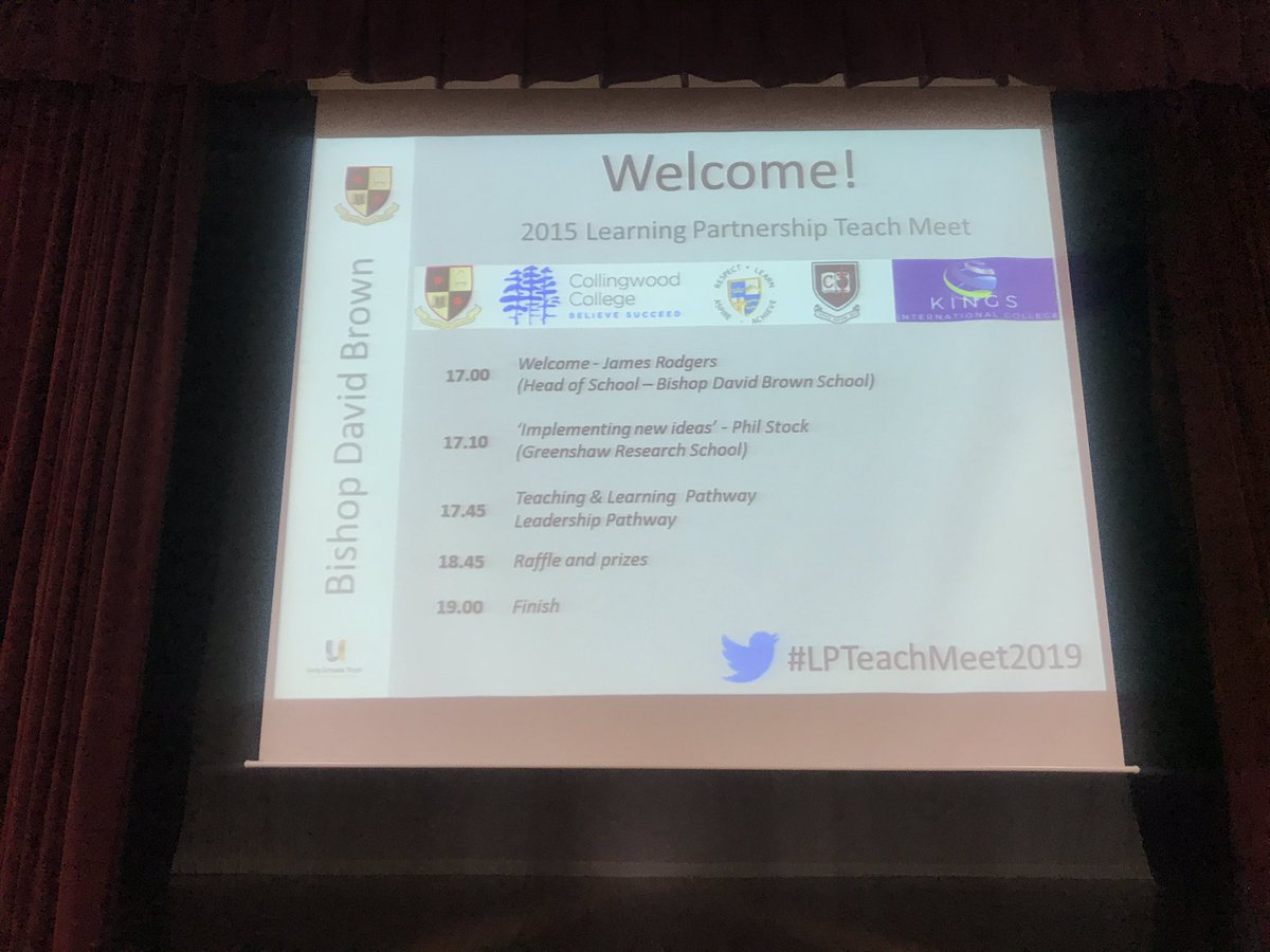 #LPTeachMeet2019 will be trending by 5pm!!😀