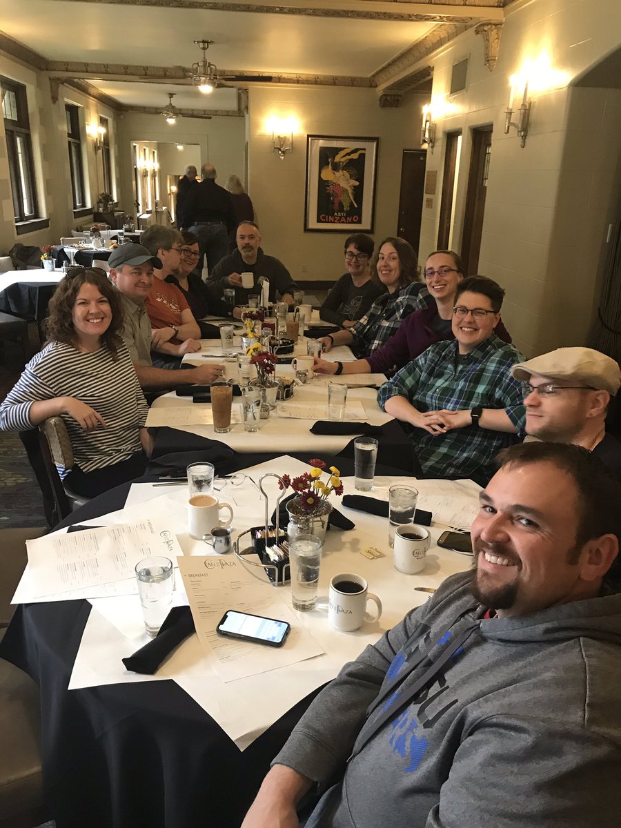 kuratowa's tweet photo. Three HEWeb conferences in Milwaukee, three trips to Cafe at the Plaza for Lemon poppyseed pancakes and blueberry syrup. #DefconOates #HOTRGods https://t.co/u5xN5hPywa