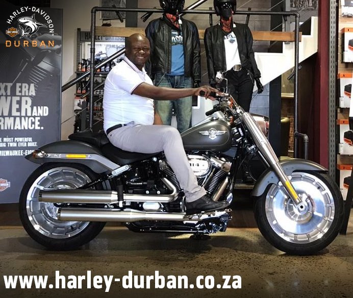 HD_Durban's tweet photo. Thank you, Philani, for your ongoing support and congratulations on the purchase of your impressive Fat Boy®! May your new motorcycle take you on many memorable adventures. Ride safe! #harleyowner #Durban #FatBoy #harleydavidson https://t.co/lpXkE3nKqb