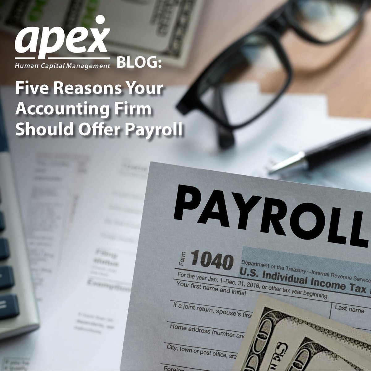 Is your Accounting firm thinking about adding payroll services? Read 5 reasons why you should. #cpatips #apexhcm #hcmsoftware #payrollservicebureausoftware #accounting

hubs.ly/H0ljGxP0