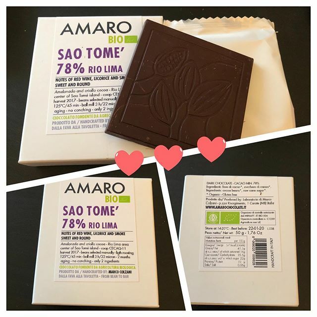 Today’s chocolate @amaro @amarochoc São Tomé 78% Rio Lima (50g) 571kcal/100g wonderful!! I am so impressed with Amaro!! And bravo!! Marco Colzani @marcocolzani They don’t betray my expectation!! So Mild and deep liquor scent, pure and serious taste! luxu… ift.tt/2BluqpA