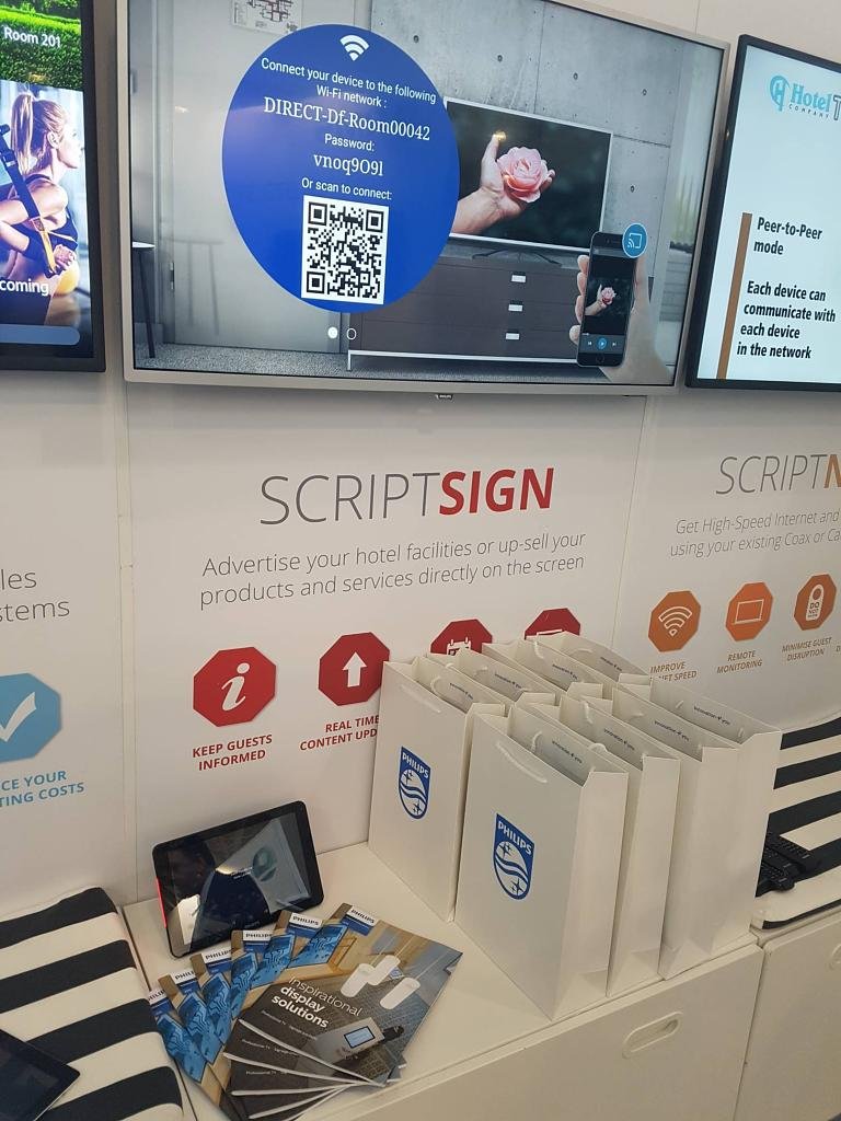 PhilipsDisplay's tweet photo. Yesterday we were @IndHotelShowLDN with @hoteltvcompany. Great to showcase our cutting-edge displays and solutions together there #ihs19 https://t.co/erQFdyVaAH