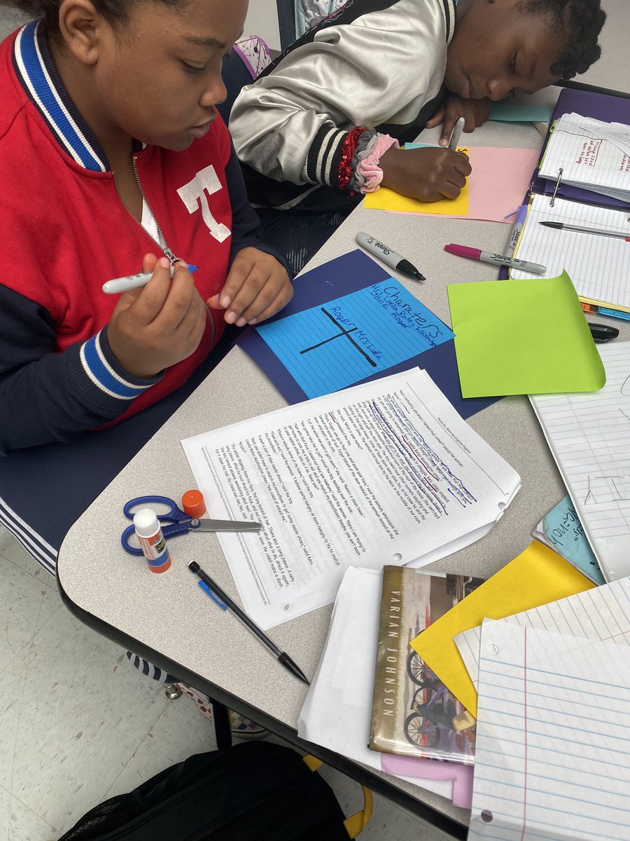 GHMSparker's tweet image. How do you set-up your epic binder page? Ss read “Thank You, Ma’am” and then created an epic binder page to show off their skills they learned through Deep Study of Character!