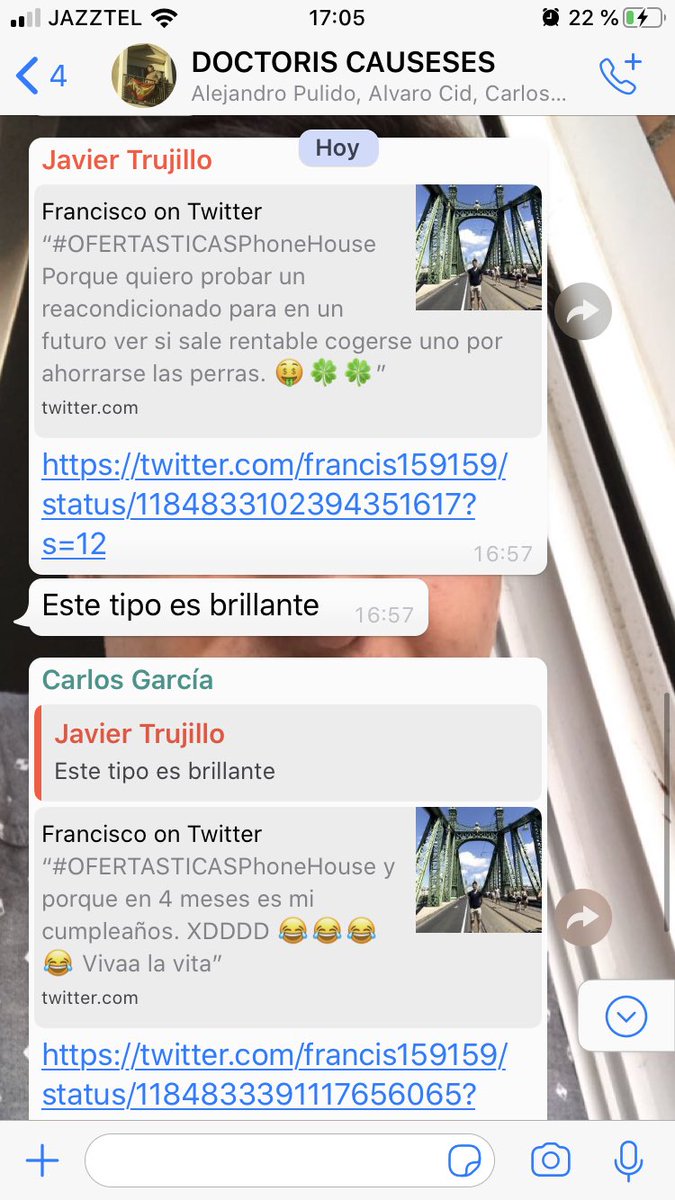 francis159159's tweet photo. #OFERTASTICASPhoneHouse porque mis colegas se estan riendo de mi xd @PhoneHouse_Es https://t.co/tIwpRoCz6A