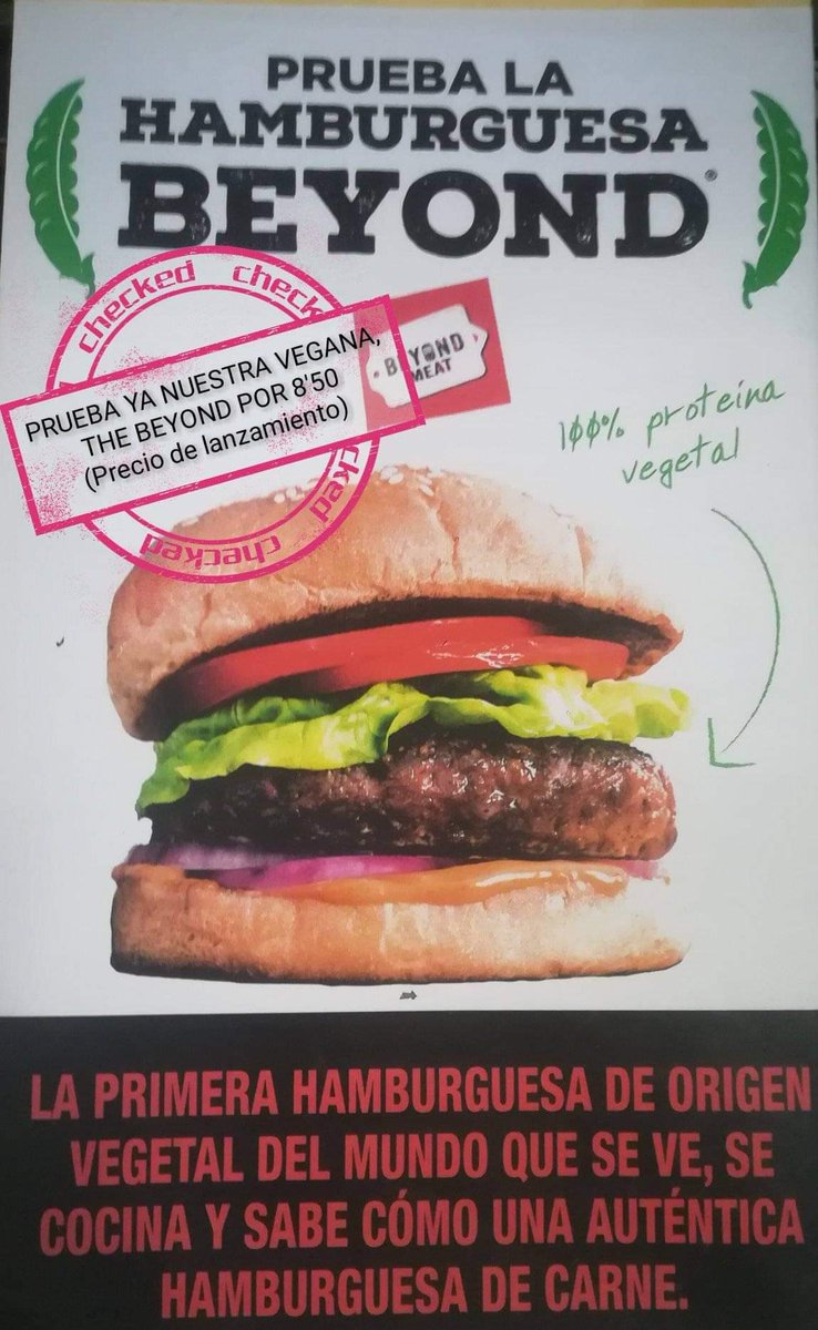 Ven a La Fraska a probar la hamburguesa 100% vegana!!!