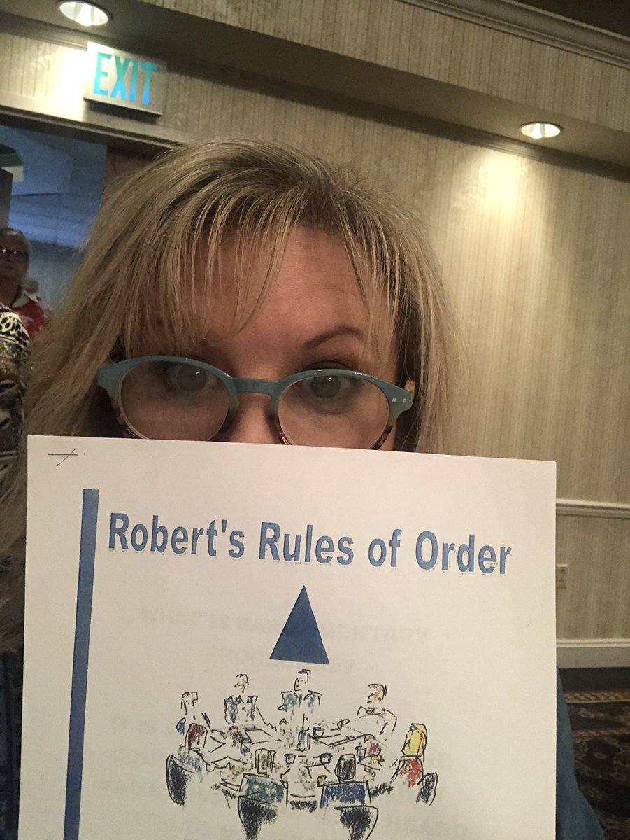 Sharpening my Robert’s Rules of Order skills @ WVLA Conference.<a href="/WestVirginiaLib/">WVLA</a>