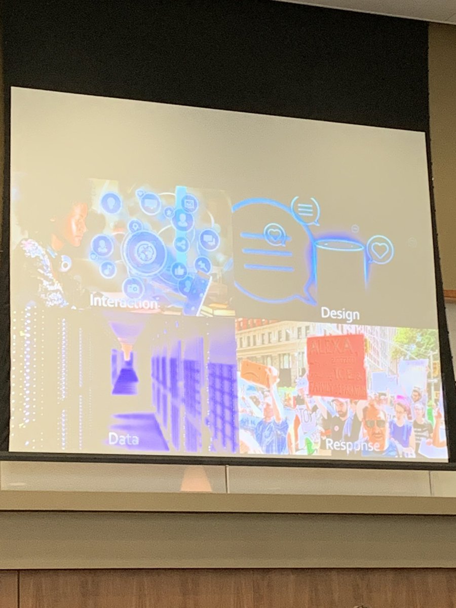 Z669_E9's tweet photo. It quickly becomes second nature to use Siri or Alexa or airport holograms or other virtual assistants. What are the implications of having a “friendly” interface encouraging interactions in daily life? Major #datalibs #dataprivacy #critlib and #libIT implications. #LRS7 #LRSVII https://t.co/e5uObHSN6V