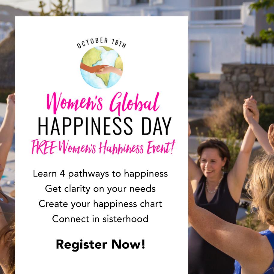 We are so excited to partner with Carin Rockind for Women's Global Happiness Day on October 18! This FREE worldwide event is dedicated to empowering women through the science of happiness! ⁣⁣⁣⁣💪⁣⁣
⁣⁣⁣⁣⁣⁣Register now at ow.ly/WJhH50wNFhP